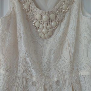Lace embellished dress